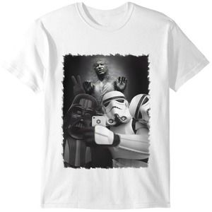 Star Wars Storm Trooper Darth Vader Selfie, Han Solo Frozen In Carbonite Shirt